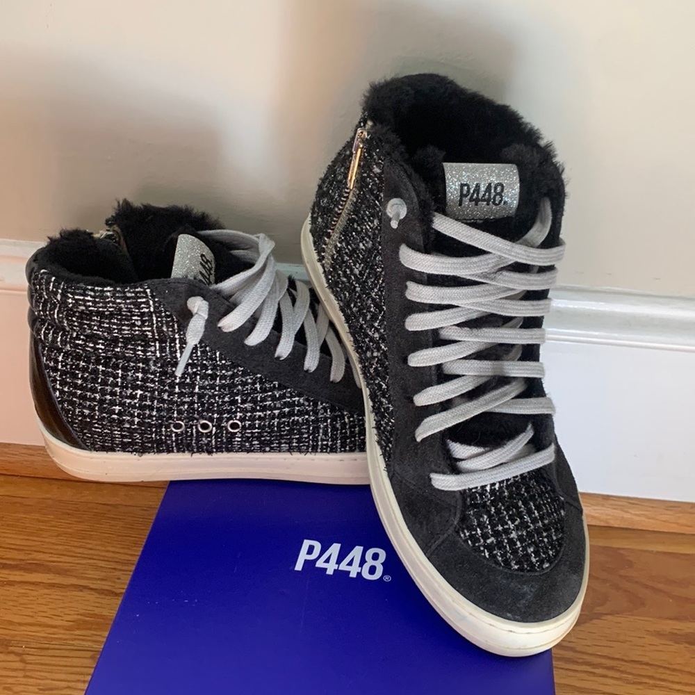 P448 skate high top sneakers